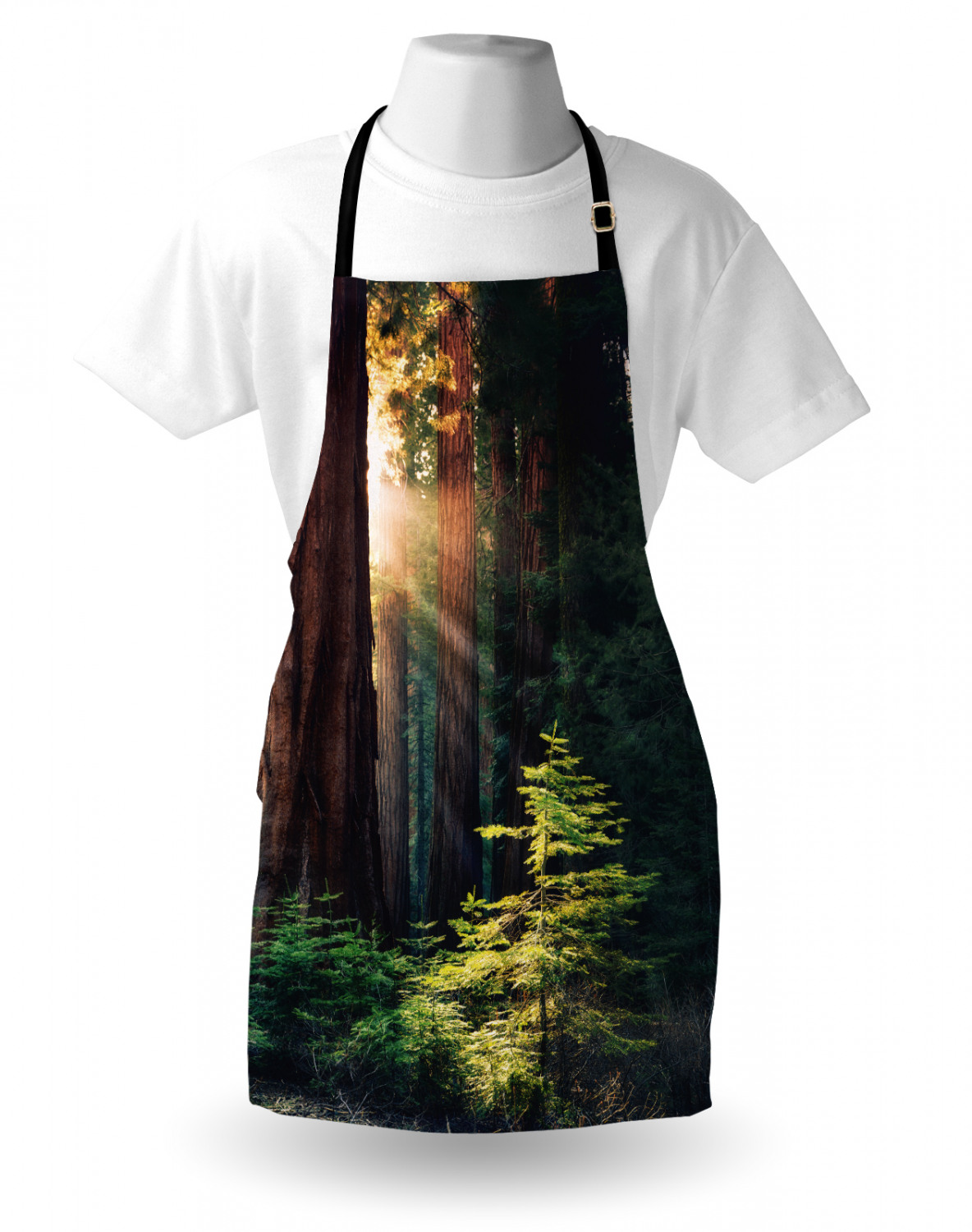National Parks Apron Morning Sunlight In Wilderness Yosemite Sierra Nevada United States Nature Unisex Kitchen Bib Apron With Adjustable Neck For Cooking Baking Gardening Green Brown By Ambesonne Walmart Com Walmart Com