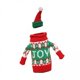 thumbnail image 1 of funda para botella de Navidad,cubierta para botella de vino de Navidad,sombrero decorativo,suéter hecho a mano para botella de vino,decoración para fiesta,suministros de decoración navideña, 1 of 8