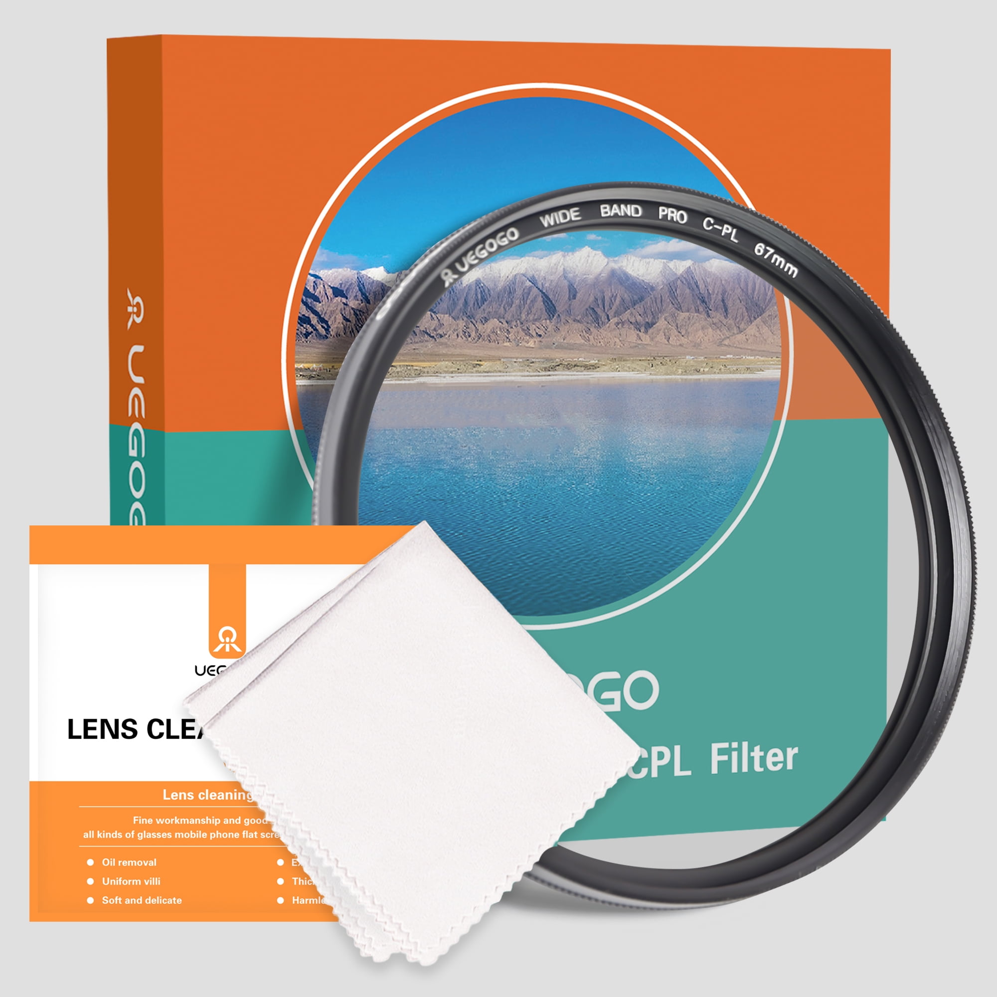 Uv Filter K&F Concept 67mm UV CPL ND4 Lens Accessory Filter Kit UV