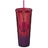 thumbnail image 2 of Disney Theme Park 50th Anniversary Starbuck Tumbler w/straw 24 oz. Red, 2 of 3