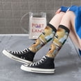 thumbnail image 5 of Daiia Sports Socks Mallard Ducks Printed Novelty Crew Socks for Men Women Knee High Socks Cotton Socks Soft & Breathable Support Unisex Socks, 5 of 9