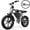 Green, variant on Electric Bike for Adults,28MPH,1500W Peak Motor,100+ Miles Range,Dual Battery,7-Speed,20" Fat Tire E-Bike,Moped Style Electric Bicycles,Black