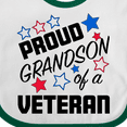thumbnail image 4 of Inktastic Proud Grandson of a Veteran Veterans Day Boys Baby Bib, 4 of 4