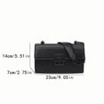 thumbnail image 5 of REMANLAN Women's Black Chain Crossbody Bag with Gold Clasp Quilted Shoulder Purse Elegant Evening Handbag, 5 of 7