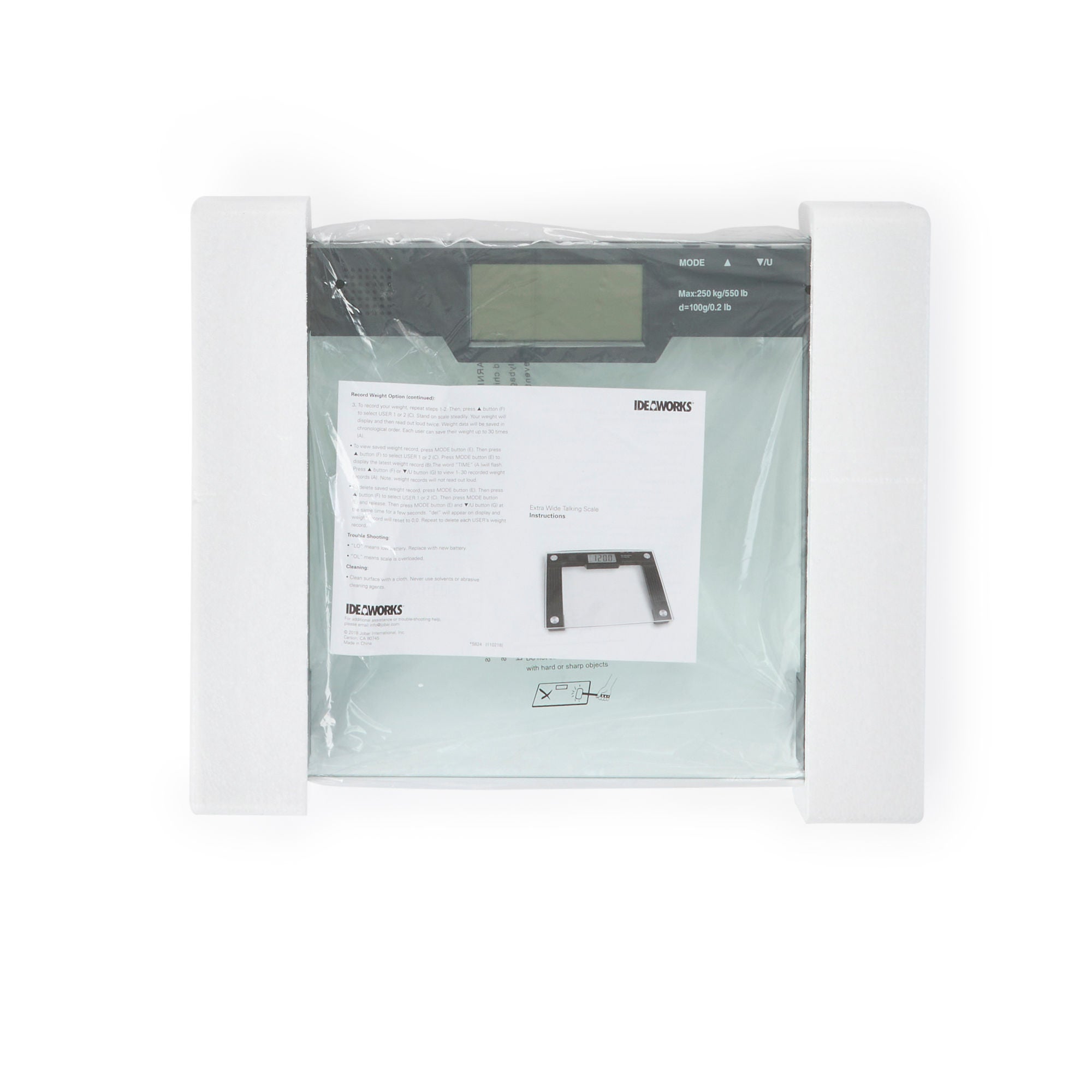 Jobar International Talking Digital Body Scale 550 Lb Capacity photo 4