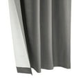 thumbnail image 2 of Baker 100% Blackout Back Tab Curtain Panel 52" x 84" in Silver, 2 of 6
