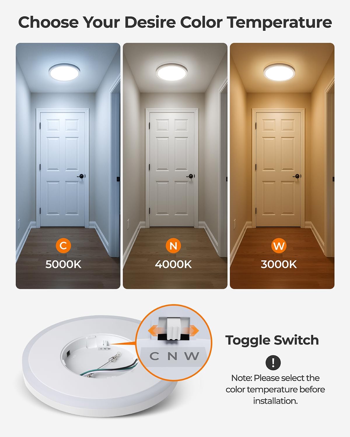 Matane 8.7" LED Flush Mount Ceiling Light with Night Light photo 7