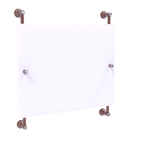 Miroir Rectangulaire Sans Cadre Monté sur Rail Paysage Carolina Crystal