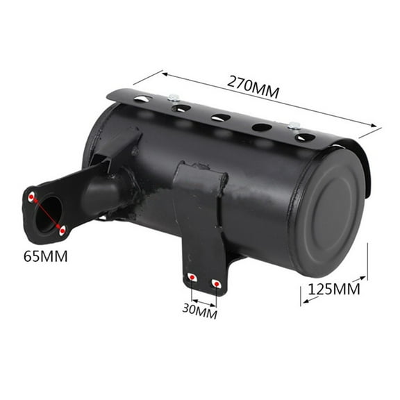 Generator Muffler 170F/173F 178F 186F/188F 192F Exhaust Silencer Muffler For Cooling Diesel Micro Tiller Generator Muffler
