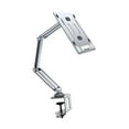 thumbnail image 1 of Soporte para tableta, abrazadera de escritorio, accesorios de aleación de aluminio para ver películas, Base giratoria de 360 °, soporte plegable para Plateado 3 Brazos, 1 of 8