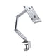 thumbnail image 1 of Soporte para tableta, abrazadera de escritorio, accesorios de aleación de aluminio para ver películas, Base giratoria de 360 °, soporte plegable para Plateado 3 Brazos, 1 of 8