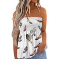 thumbnail image 1 of Blusa sin mangas sin tirantes para mujer,Top sin mangas sin tirantes para mujer Top sin mangas sin tirantes estampado Top fruncido sin tirantes para mujer Tecnología de vanguardia, 1 of 2