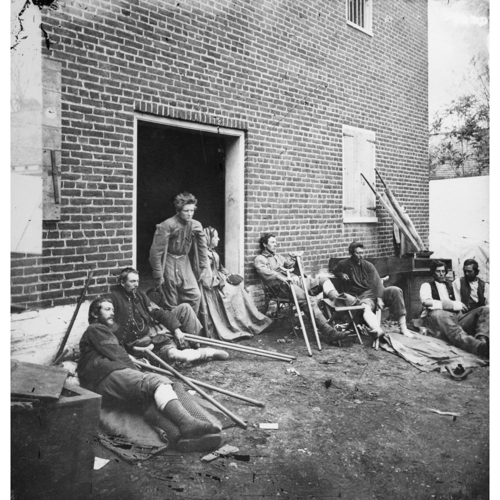 Civil War Wounded, 1864. /Nunion Soldiers Wounded In The Battles In