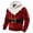 Red, variant on Bpyeka Men's Christmas Elf Print Hoodie, Flannel Long Sleeve Drawstring Pullover Sweatshirt S-4XL