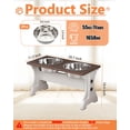 thumbnail image 2 of Comedero elevado para perros Piskyet con soporte de 2 cuencos de acero inoxidable de 55 oz, 2 of 7