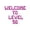 Pink, variant on Letter Balloons - WELCOME TO LEVEL 50 16" Inch Alphabet Letters Foil Mylar Balloon Birthday Party Banner (Pink)