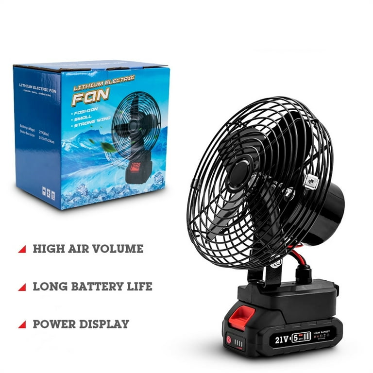 Mulanimo Portable High-Power Fan 2 Level Adjustable Industrial