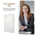 Haqieyen Clear Plastic A5 Box for Portable Storage of A4 Files