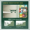 thumbnail image 2 of Yeabett 8-Tier Over the Door Pantry Organizer, Larger Baskets Metal Pantry Organization and Storage, Door Back Hanging Space Saver for Kitchen, Laundry, Bathroom, White, 2 of 7