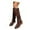 Brown, variant on Knee High Boots for Women Wide Calf Sweater Knitted Ruched Comfortable Tall Boots Fashion Side Zipper Low Heel Slouch Buckle Straps Motorcycle Riding Boot Round Toe Vintage Winter Boot