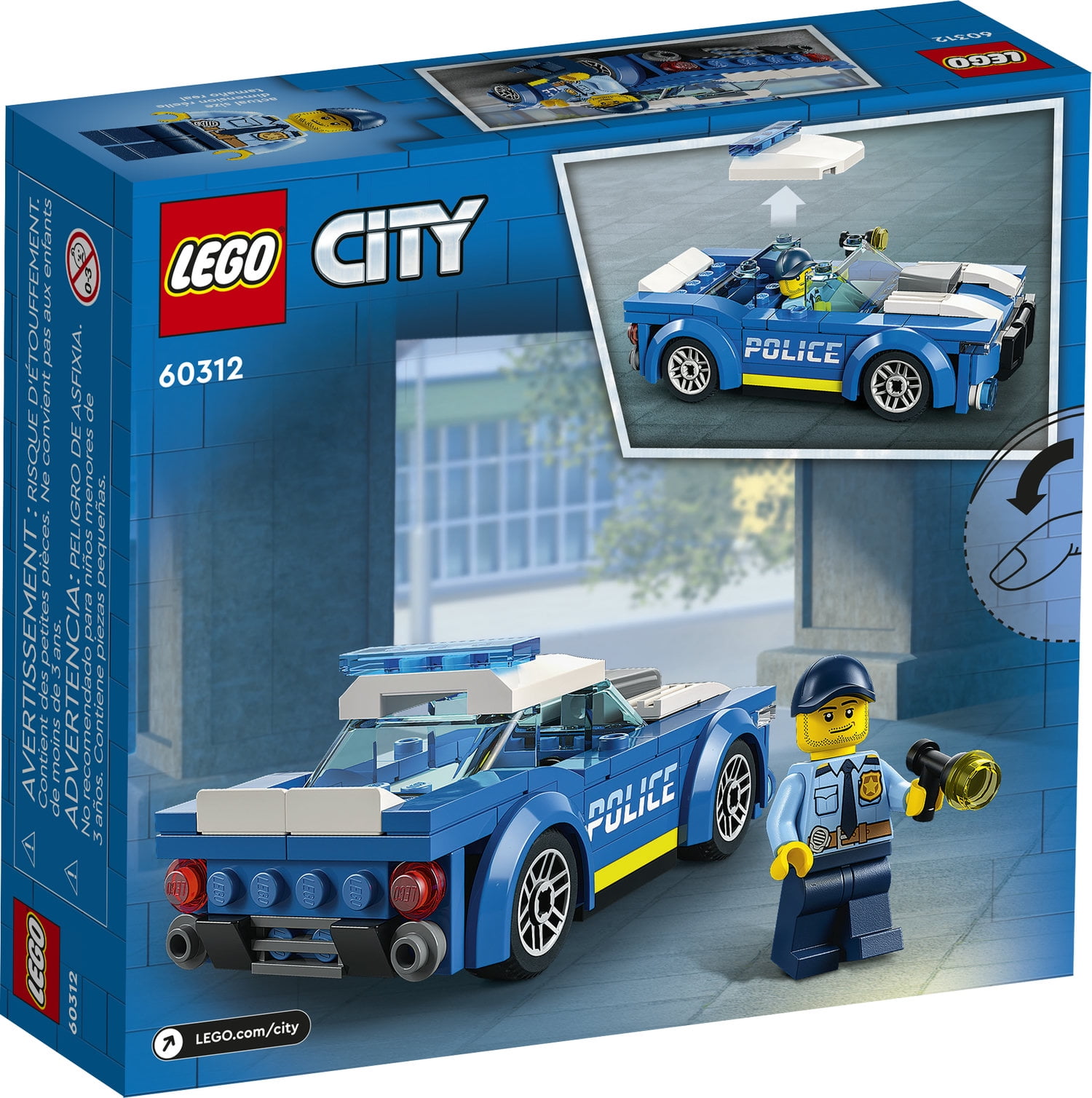 LEGO 60312 City Police Auto della Polizia, Piccola Idea Regalo di