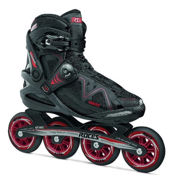 Roces Mens Gymnasium 2.0 M Inline Skates Blades 400803 (Black/Red 9)