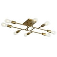 thumbnail image 5 of Aiwen 8-light Sputnik Semi-flush Mount Ceiling Lamp Gold Modern Chandelier with E26 Base, 5 of 8