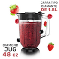 thumbnail image 3 of Taurus Sevilla Diamond Blender, 900W, 1.5L Glass Jar, Touch Control, 3 of 10