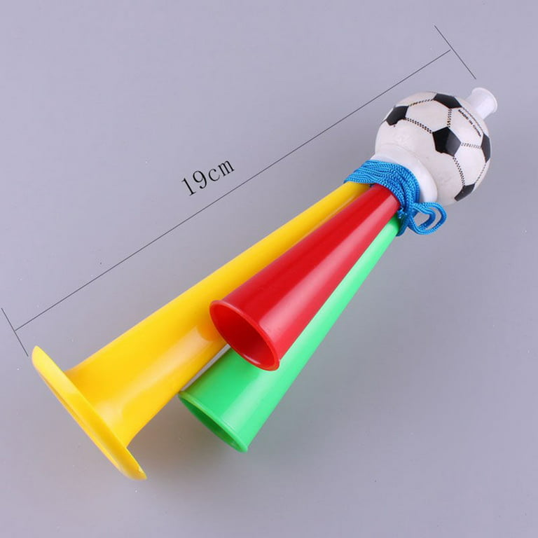 6 Pcs Plastic Trumpet Toys Three Tone Football Horn Trumpets Bugle Noise  Maker Toy for School Football Games Carnival (