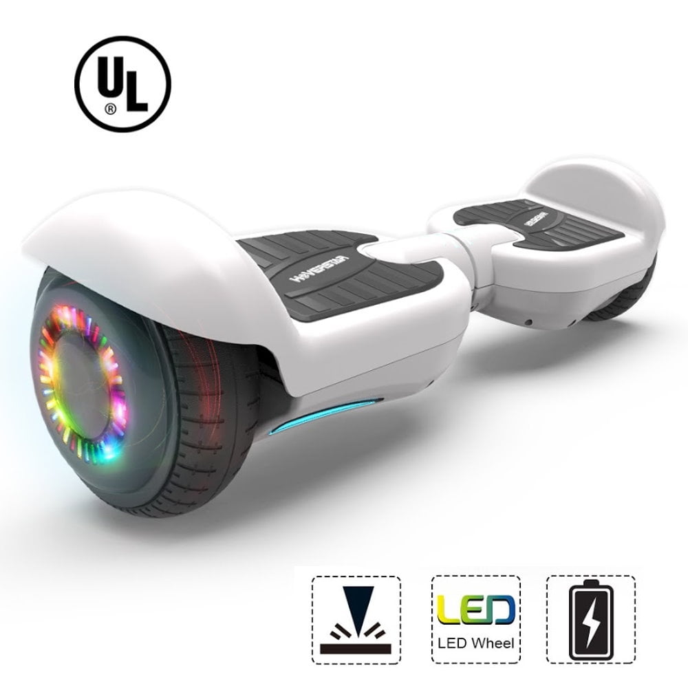 Hoverboard Balance Board Segway 6.5" LED Bluetooth 500W Electric Scooter White 