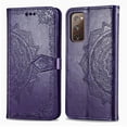 thumbnail image 4 of Dteck Case for Samsung Galaxy S20 FE(6.5 inches),Flower Patterned Magnetic Leather Wallet Card Holder Flip Cover Protective Shockproof Kickstand S20 FE 5G Phone Case ,Purple, 4 of 5