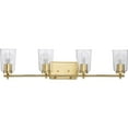 thumbnail image 2 of Progress Lighting Adley 4-Light Bath Vanity in Black with Clear Glass Shades, 2 of 10