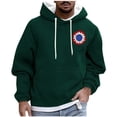 thumbnail image 2 of Sudadera con capucha para hombre, informal, a la moda, con estampado, con cordón, de manga larga, de poliéster, 2 of 5