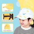 thumbnail image 2 of Gorra de béisbol para niños pequeños, de verano, con protección solar, diseño de dinosaurio, para niños de 1 a 3 años, 2 of 6