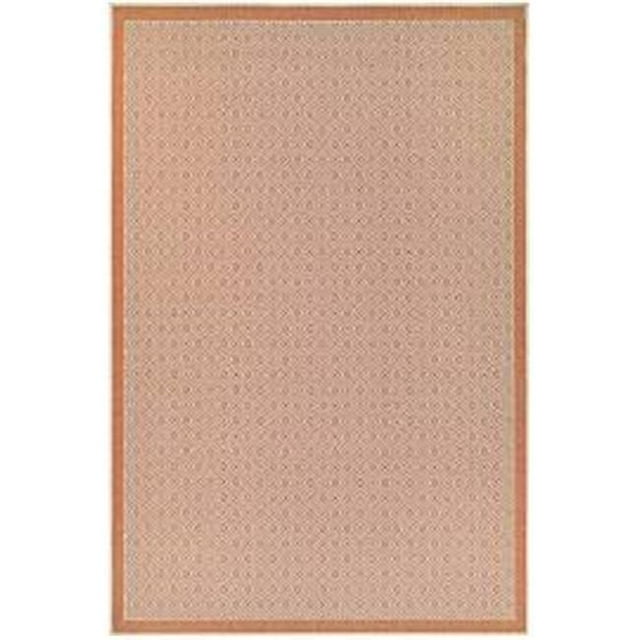 Couristan 79491472510092T 5 Pi 10 Po x 9 Pi 2 Po Monaco Mer Jetée Tapis&44; Sable & Saumon