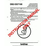 Brother DB2-DD7100 Sewing Machine Owners Instruction Manual
