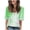 Green plus size tie dye t shirts a1, variant on Women Plus Size Tie Dye T-Shirts V Neck Short Sleeve Casual Basic Tees Summer Fashion Tops Cute Vacation Clothes, Hot Pink 2XL
