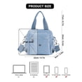 thumbnail image 3 of Deago Women Nylon Tote Purse Waterproof Multi-function Crossbody Shoulder Handbags Light Travel Messenger Bag (Blue), 3 of 10