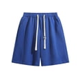 thumbnail image 1 of Kovlvoll Mens Athletic Shorts Summer Elastic Waist Drawstring Casual Workout Running Shorts with Pockets, 1 of 2
