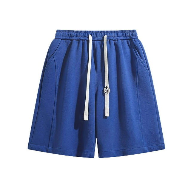 Kovlvoll Mens Athletic Shorts Summer Elastic Waist Drawstring Casual Workout Running Shorts with Pockets