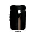 thumbnail image 3 of Airtight Light-Proof Coffee Canister with Sealed Lid Dark Food Storage Container for Coffee Tea Dry Goods Kitchen, 3 of 7