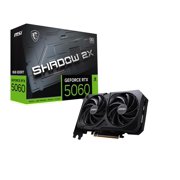 MSI GeForce RTX 5060 8G Shadow 2X OC Graphics Card, 8GB GDDR7, DPx3, HDMIx1, DLSS 4