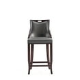 thumbnail image 5 of Manhattan Comfort Emperor 27" Faux Leather Counter Stool in Pebble (Set of 3), 5 of 10