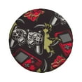 thumbnail image 2 of Balery Vintage Gamingtire Cover Waterproof Dust-Proof, Universal Spare Wheel Tire Cover For Trailer, Rv, Suv Truck And Vehicle Camper Accessories-16 Inch, 2 of 9