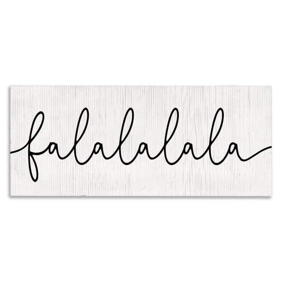 Stupell Industries Cottage Falalalala Minimal Holiday Phrase Canvas Art, 24 x 10, by Lil' Rue