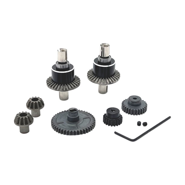 Pignon de moteur 27T - Échelle 1:14 - Télécommande - Pignon de moteur de voiture télécommandée - Pièces de rechange pour Wltoys 1/14 144001 (noir