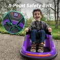 thumbnail image 6 of Outfunny 6V Bumper Car for Kids, Ride on Toys Bumper Car for Toddlers with Remote & Music - Purple, 6 of 9