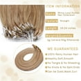 thumbnail image 4 of SEGO Micro Loop Real Thick Human Hair Extensions 100 Strands Invisible Micro Ring Beads Remy Thick Hair, 4 of 8