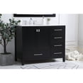 thumbnail image 2 of 42 inch Single Bathroom Vanity in Black with Backsplash, 2 of 8