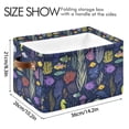 thumbnail image 4 of Yayeee Canvas Storage Basket with Handles for Shelves Fabric Bins Closet Organizer, Vibrant Ocean Pattern, 4 of 8